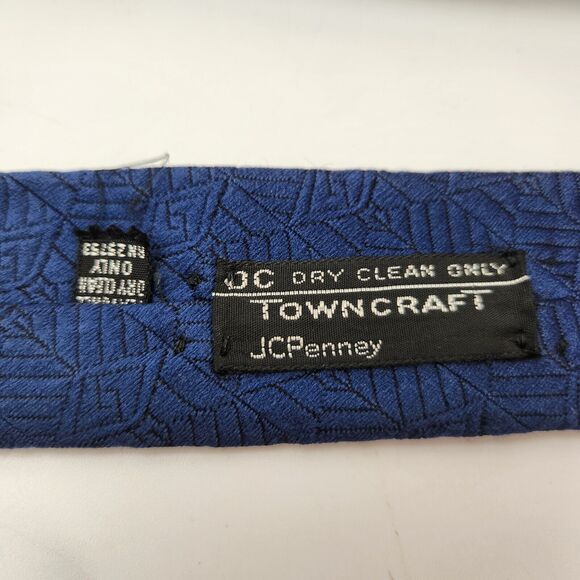 VTG 90s JC Penny Tie Mens Eclectic Retro Embroidered Preppy Edgy Grandpa Core - Picture 8 of 11